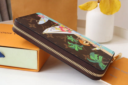 CARTERA VIVIENNE ZIPPY 9.5 LONA CON MONOGRAMA