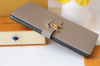 CARTERA VERTICAL CAPUCINES GRIS
