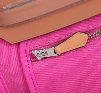 HM HERBAG ZIP 31 LONA ROSA BRILLANTE Y COBRE