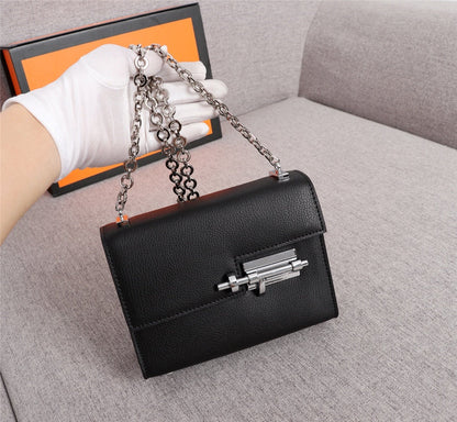 BOLSO MINI HM VERROU 17 PIEL DE BECERRO NEGRA