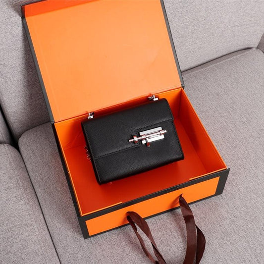 BOLSO MINI HM VERROU 17 PIEL DE BECERRO NEGRA