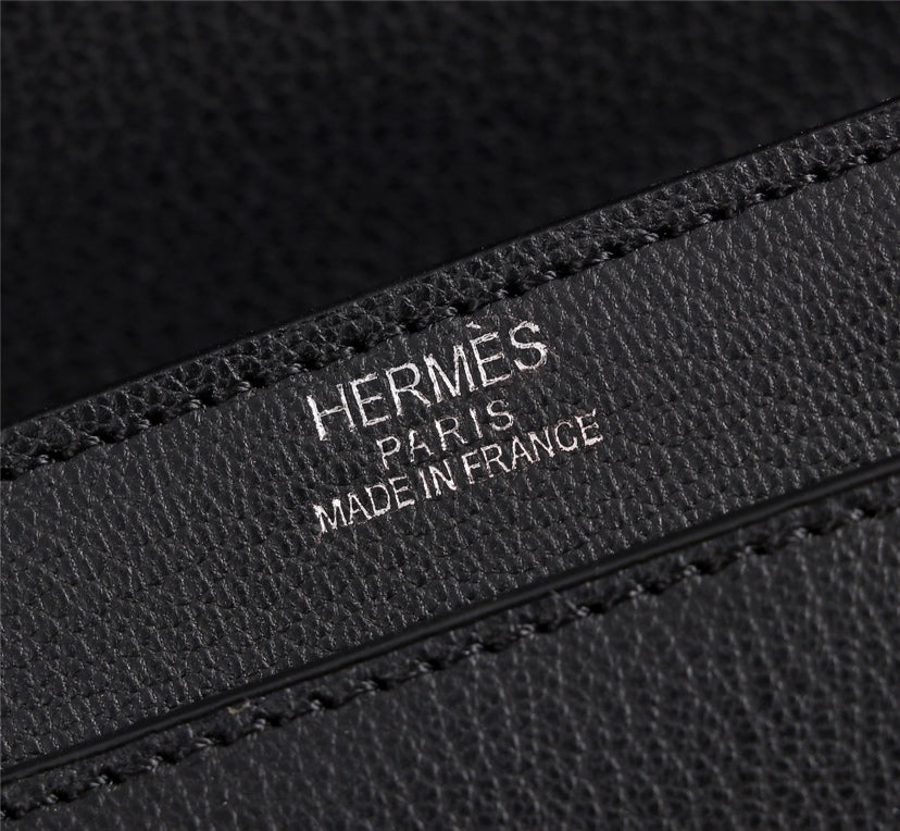 BOLSO MINI HM VERROU 17 PIEL DE BECERRO NEGRA
