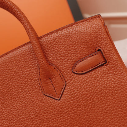 BOLSO HM BIRKIN 30 FIRE TOGO HARDWARE DORADO