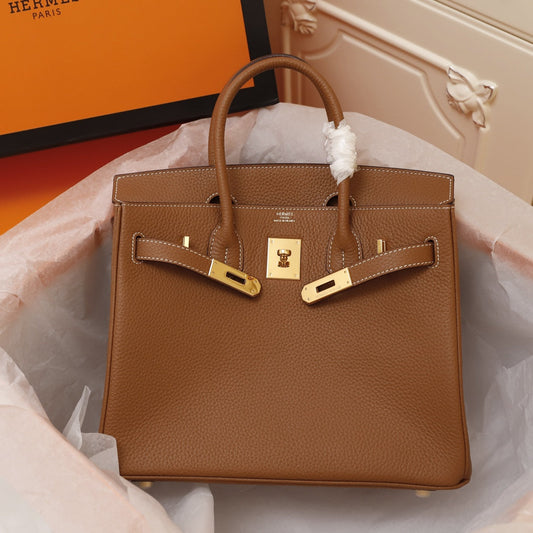BOLSO HM BIRKIN 35 MARRÓN TOGO HARDWARE DORADO