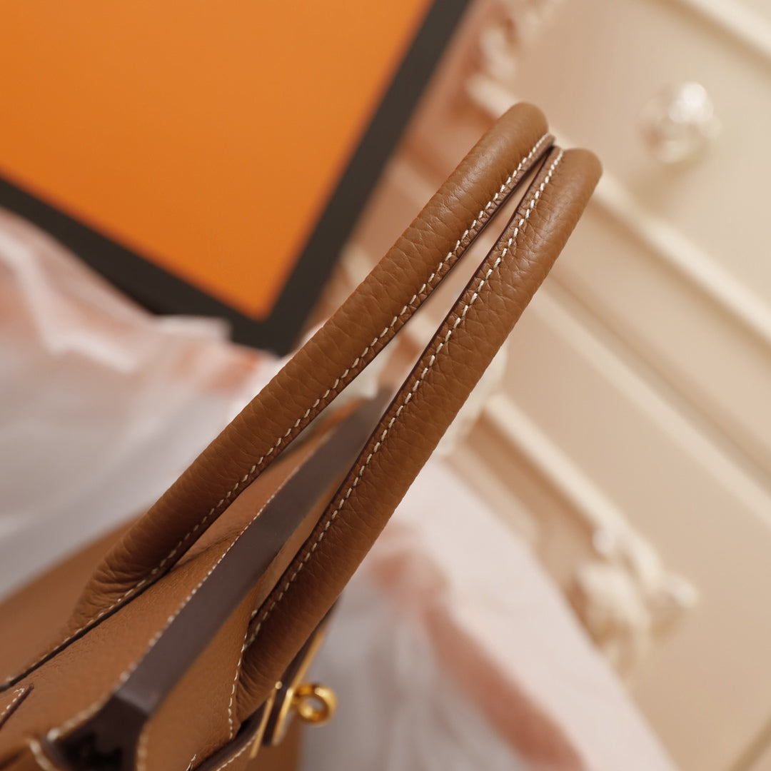 BOLSO HM BIRKIN 30 MARRÓN TOGO HARDWARE DORADO