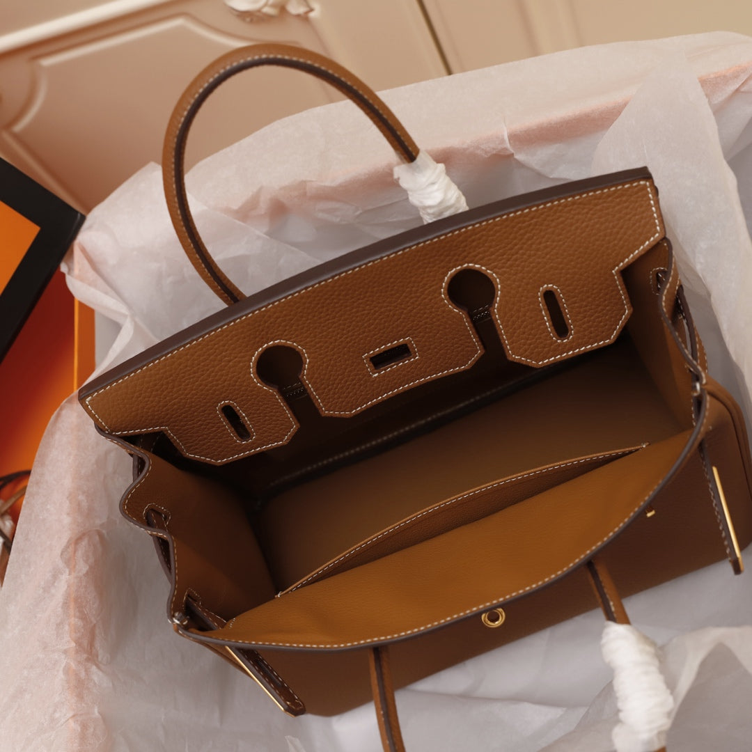 BOLSO HM BIRKIN 35 MARRÓN TOGO HARDWARE DORADO