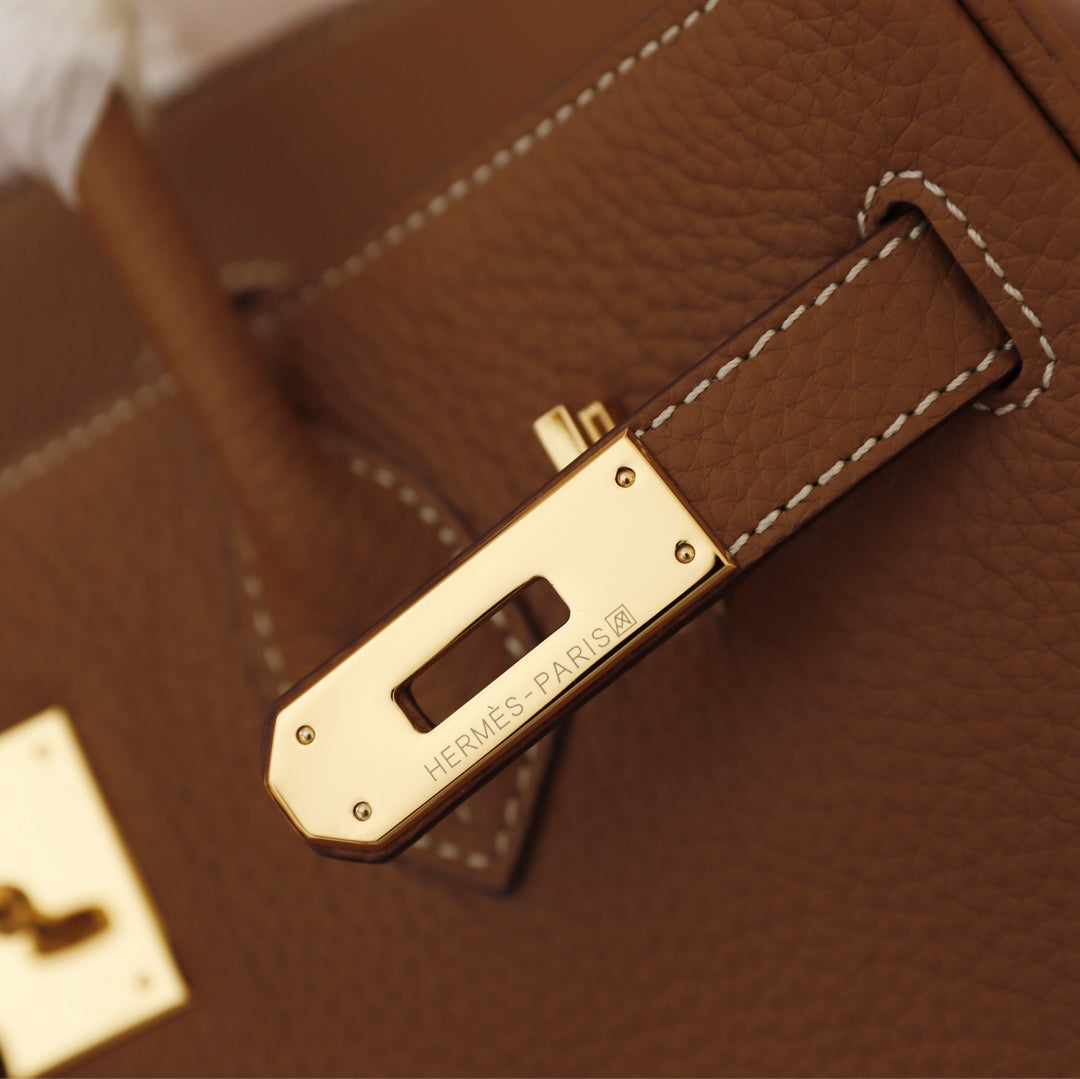 BOLSO HM BIRKIN 35 MARRÓN TOGO HARDWARE DORADO