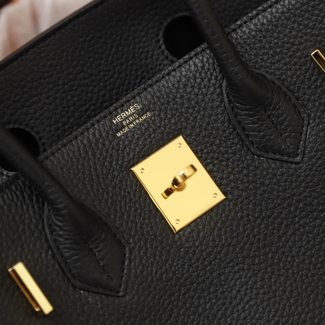 BOLSO HM BIRKIN 35 NEGRO TOGO HARDWARE DORADO
