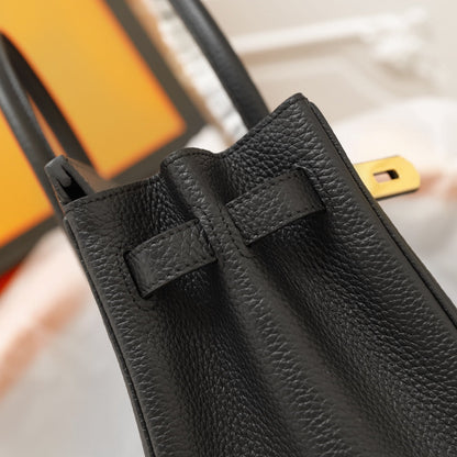 BOLSO HM BIRKIN 35 NEGRO TOGO HARDWARE DORADO