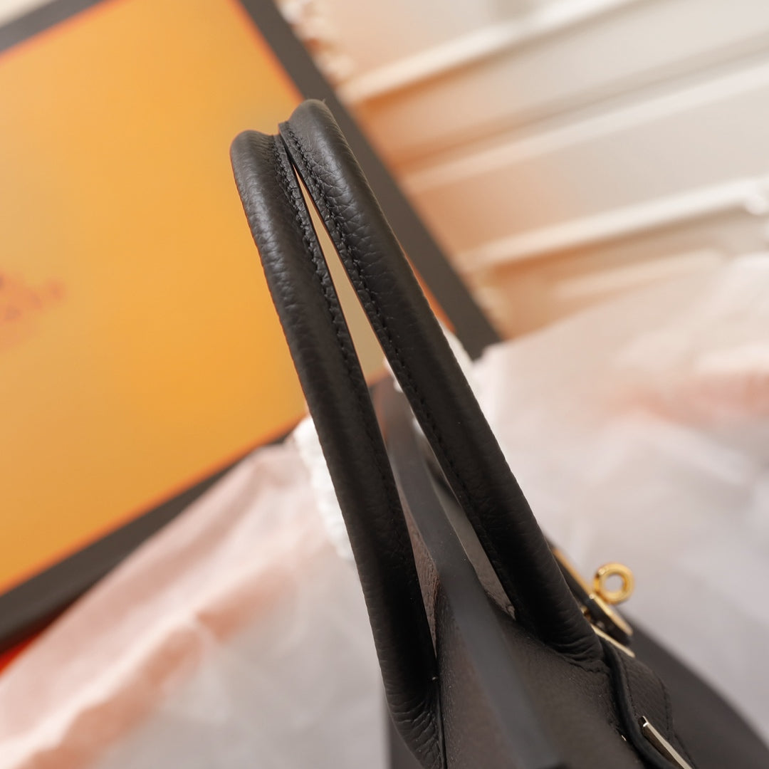 BOLSO HM BIRKIN 30 NEGRO TOGO HARDWARE DORADO