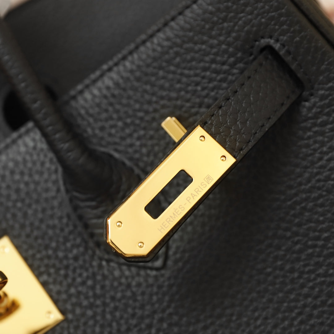 BOLSO HM BIRKIN 35 NEGRO TOGO HARDWARE DORADO
