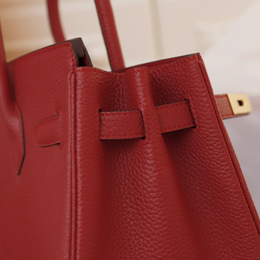BOLSO HM BIRKIN 30 CRIMSON TOGO HARDWARE DORADO