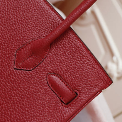 BOLSO HM BIRKIN 35 CRIMSON TOGO HARDWARE DORADO