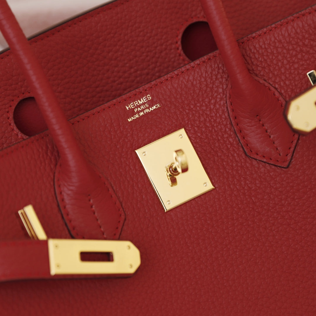 BOLSO HM BIRKIN 30 CRIMSON TOGO HARDWARE DORADO