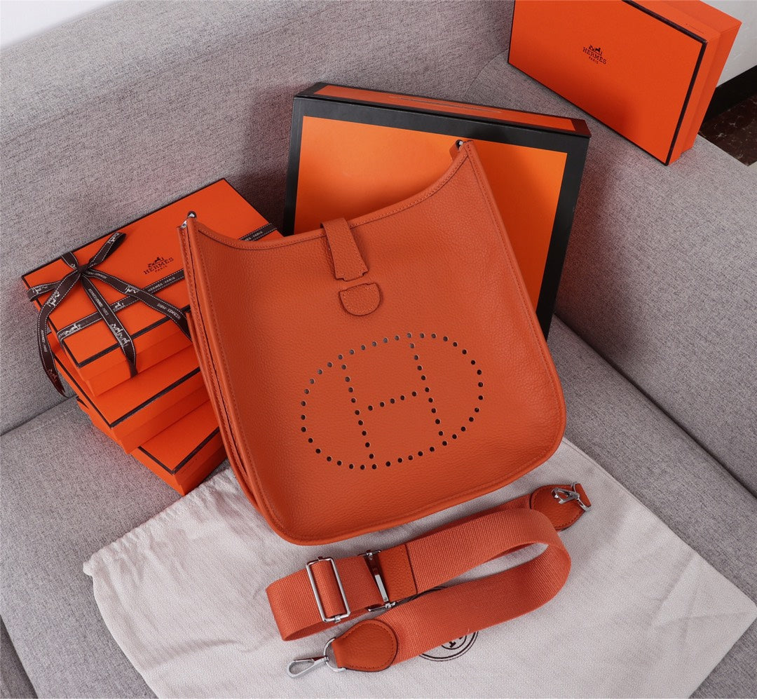 BOLSO HM EVELYNE 28 ROJO NARANJA TOGO