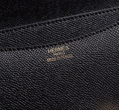 BOLSAS HM CONSTANCE 22 NEGRO EPSOM HARDWARE DORADO