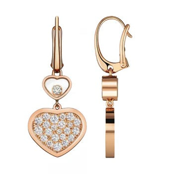 DIANA HAPPY HEART EARRINGS FULL DIAMOND