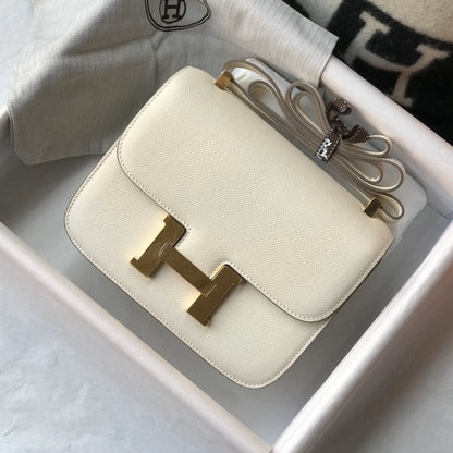 CONSTANCE 18 BLANCO EPSOM GOLD HARDWARE