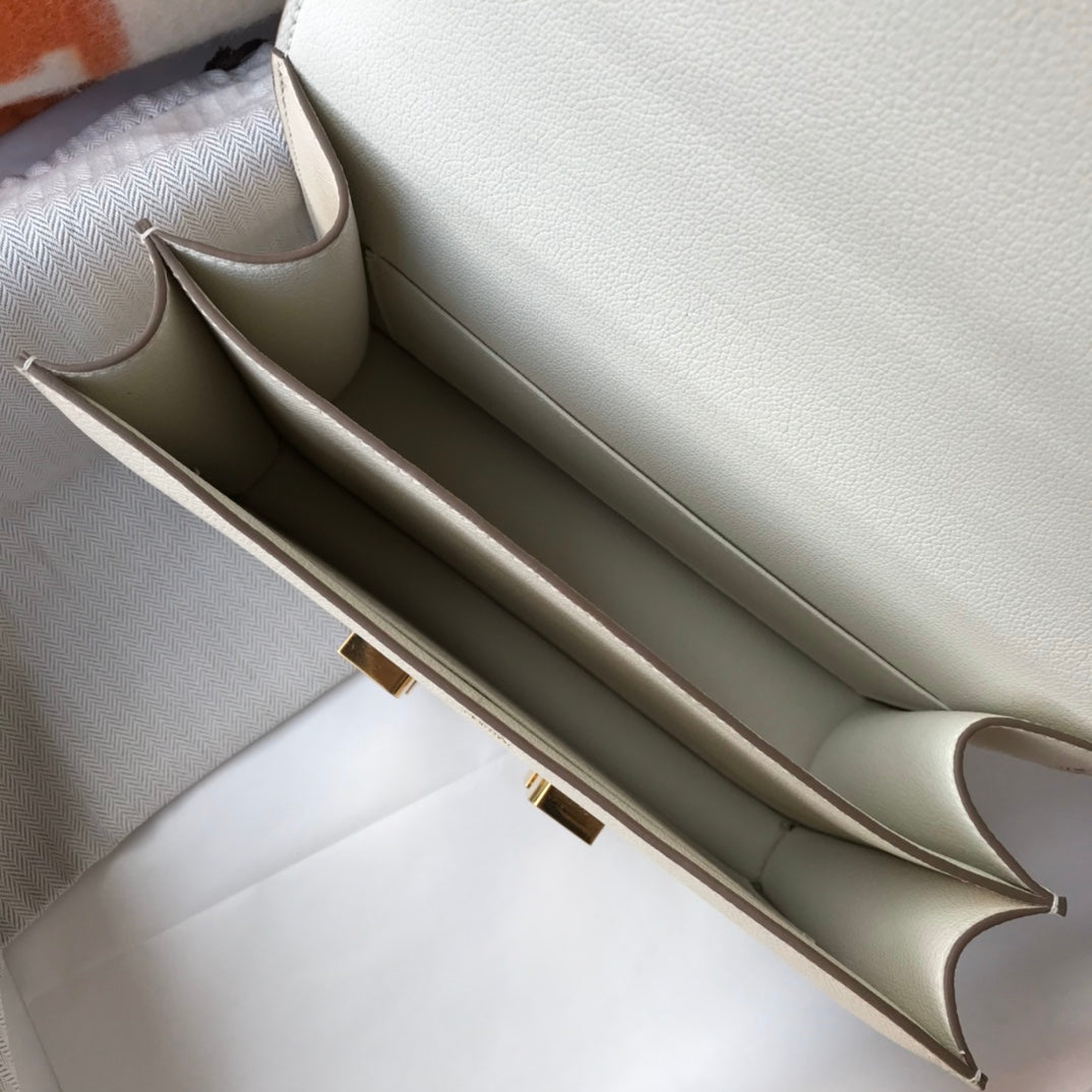CONSTANCE 18 BLANCO EPSOM GOLD HARDWARE