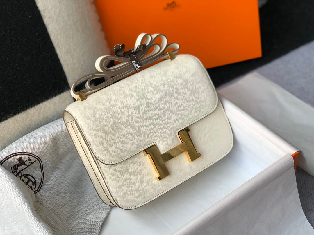 CONSTANCE 18 BLANCO EPSOM GOLD HARDWARE