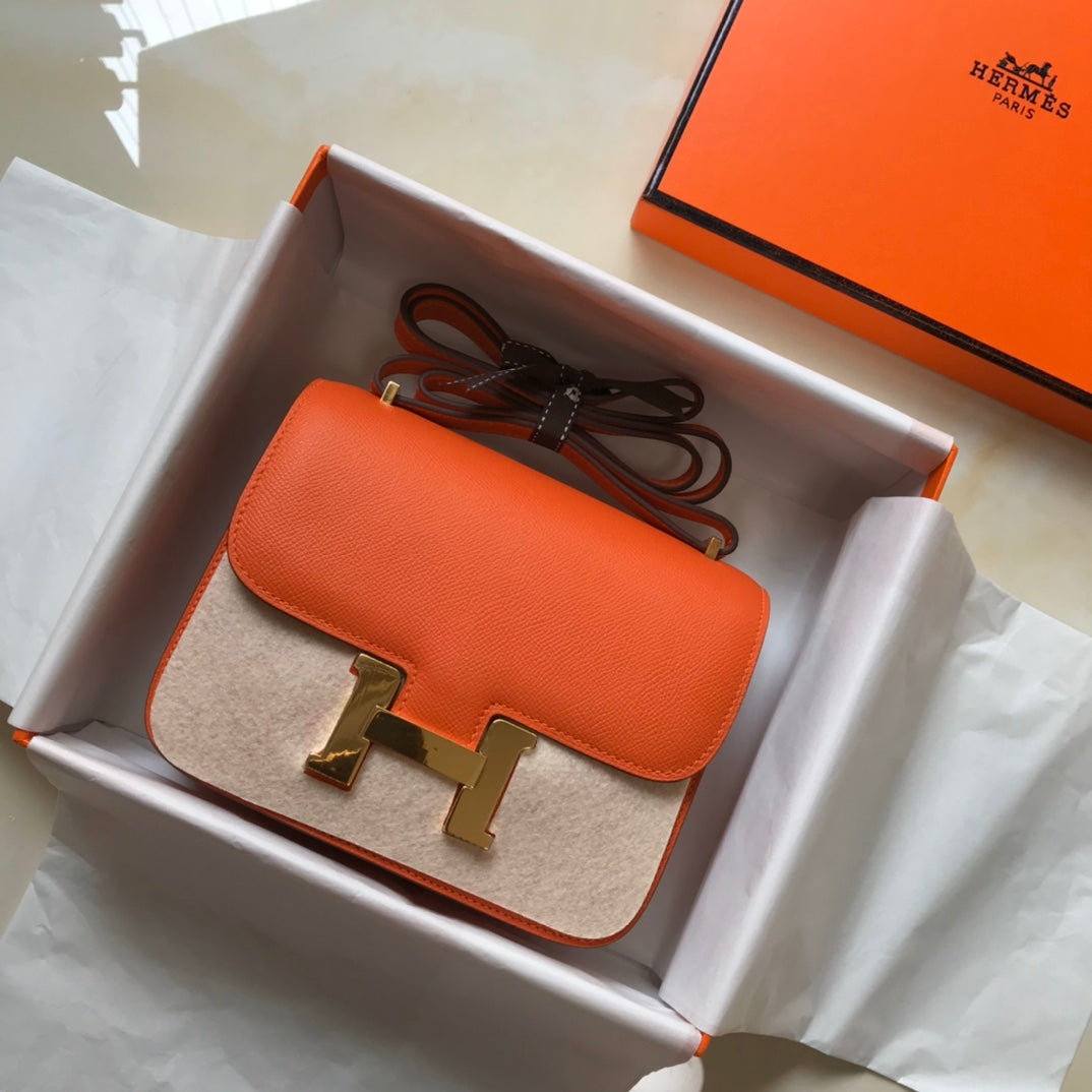 CONSTANCE 18 NARANJA EPSOM GOLD HARDWARE