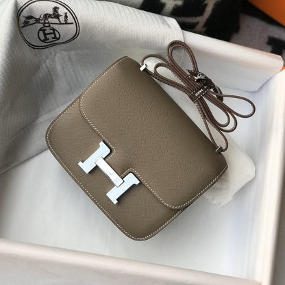 CONSTANCE 18 BROWN EPSOM HERRAMIENTAS DE PLATA