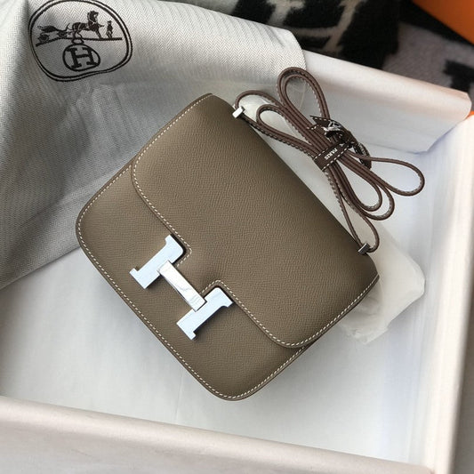 CONSTANCE 18 BROWN EPSOM HERRAMIENTAS DE PLATA