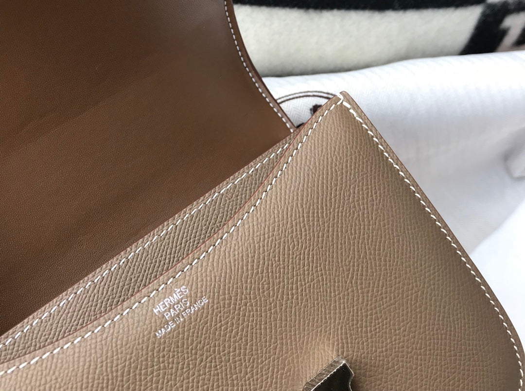 CONSTANCE 18 BROWN EPSOM HERRAMIENTAS DE PLATA