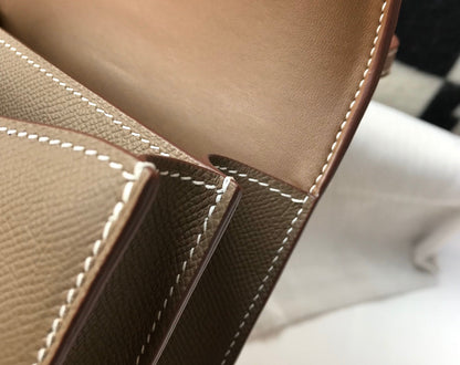 CONSTANCE 18 BROWN EPSOM HERRAMIENTAS DE PLATA