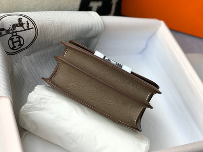 CONSTANCE 18 BROWN EPSOM HERRAMIENTAS DE PLATA