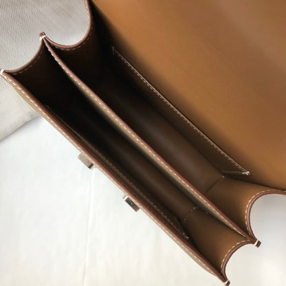 CONSTANCE 18 BROWN EPSOM HERRAMIENTAS DE PLATA