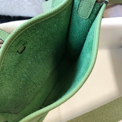 Mini Evelyne 18cm Verde Togo Ghw