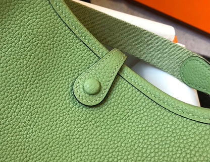 Mini Evelyne 18cm Verde Togo Ghw