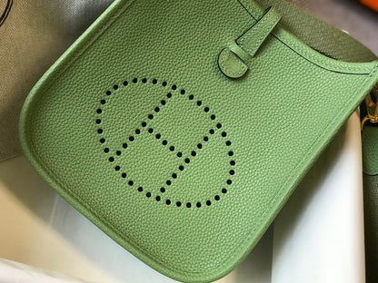 Mini Evelyne 18cm Verde Togo Ghw