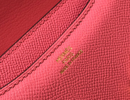 CONSTANCE 18 ROSA OSCURO EPSOM HARDWARE DORADO