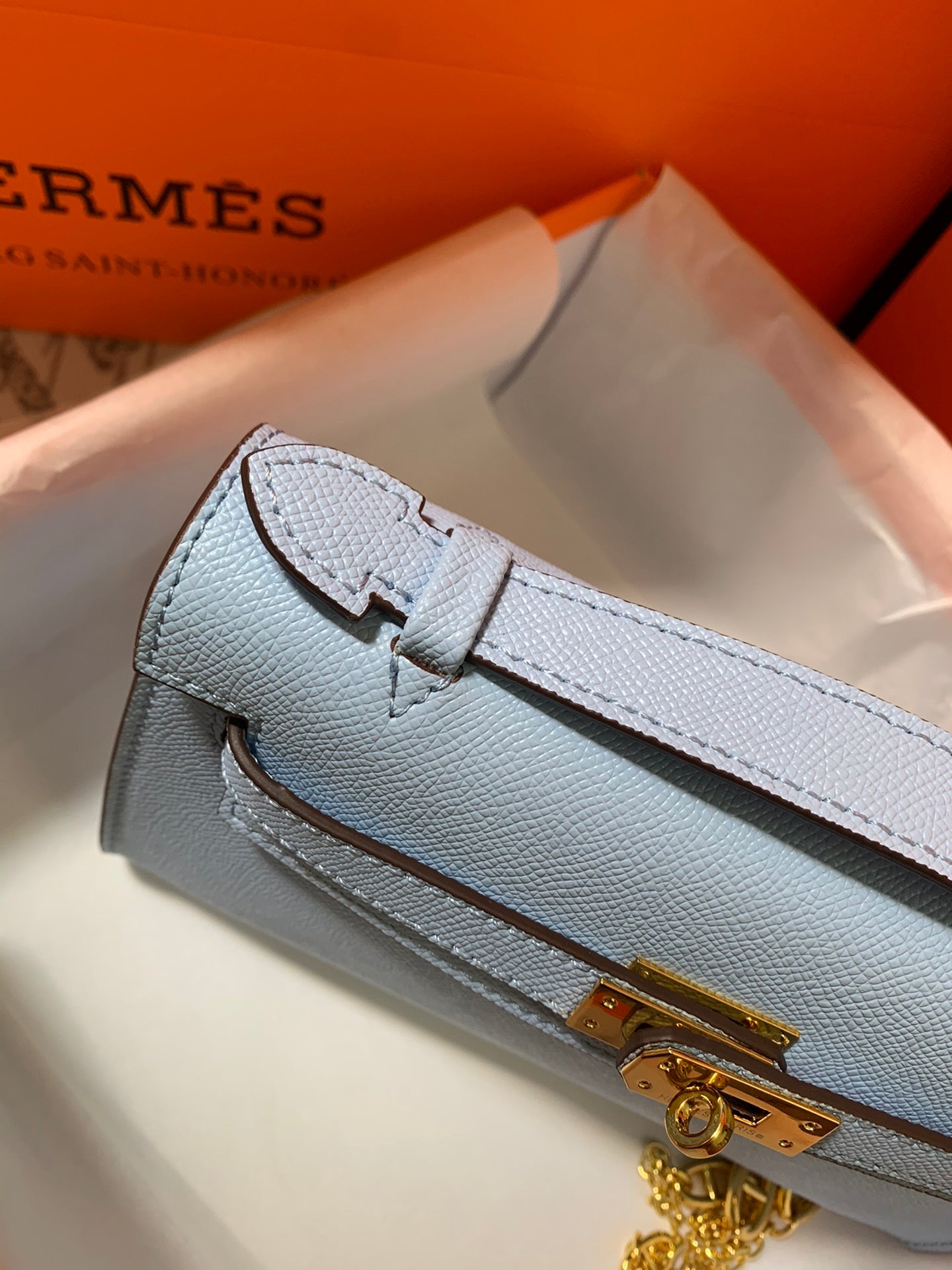 HM KELLY MINI POCHETTE 22 ZAFIRO EPSOM