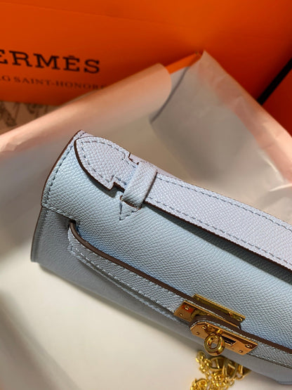 HM KELLY MINI POCHETTE 22 ZAFIRO EPSOM