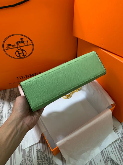 HM KELLY MINI BOLSILLO 22 VERDE EPSOM