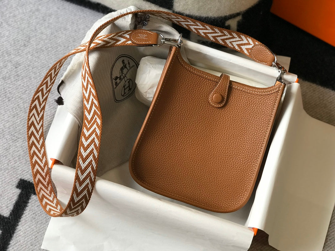 Mini Evelyne 18cm Bronceado Togo Shw