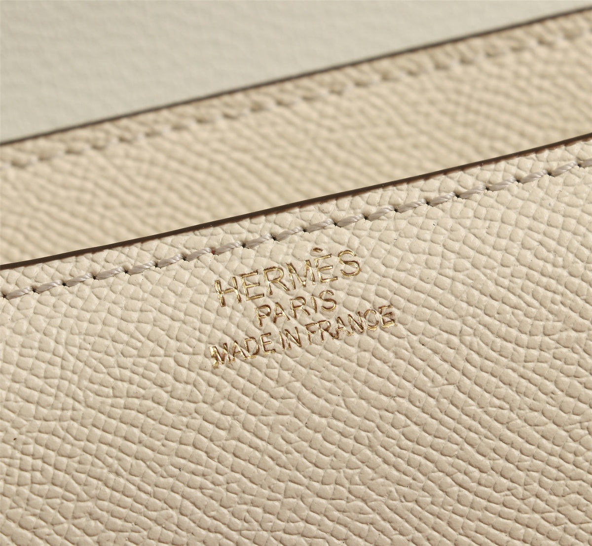 HM CONSTANCE BAGS 19 CREAM EPSOM GOLD HARDWARE