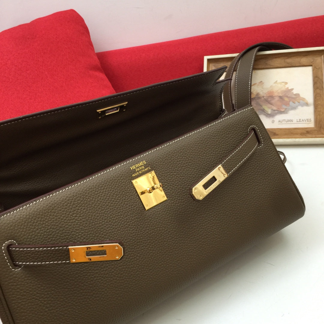 BOLSO DE HOMBRO HM 35 CEDAR TOGO HARDWARE DORADO