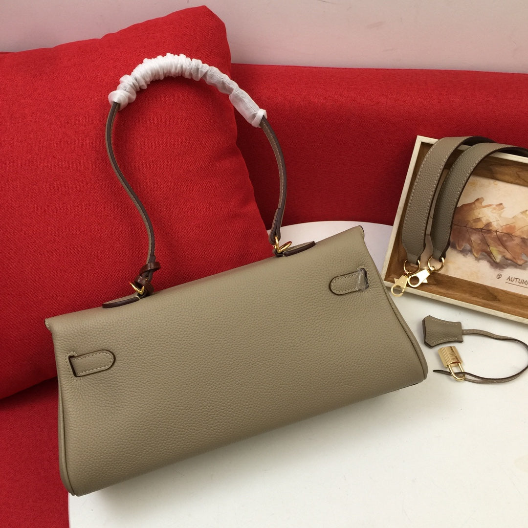 BOLSO DE HOMBRO HM 35 ARENA TOGO HARDWARE DORADO