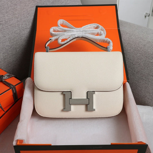 BOLSAS HM CONSTANCE 19 CREMA EPSOM HERRAMIENTAS DE PLATA
