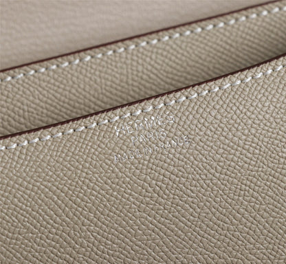 BOLSAS HM CONSTANCE 22 HERRAJES EPSOM PLATEADOS CAQUI