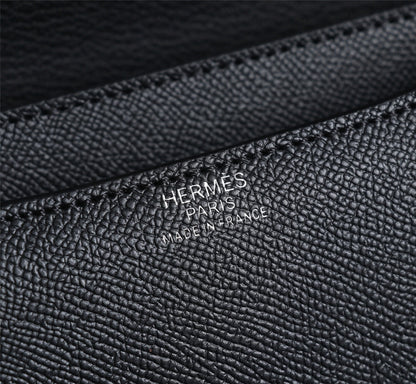 BOLSAS HM CONSTANCE 19 NEGRO EPSOM HERRAJES PLATEADOS