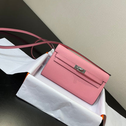Kelly WOC 20.5 rosa Epsom herrajes plateados