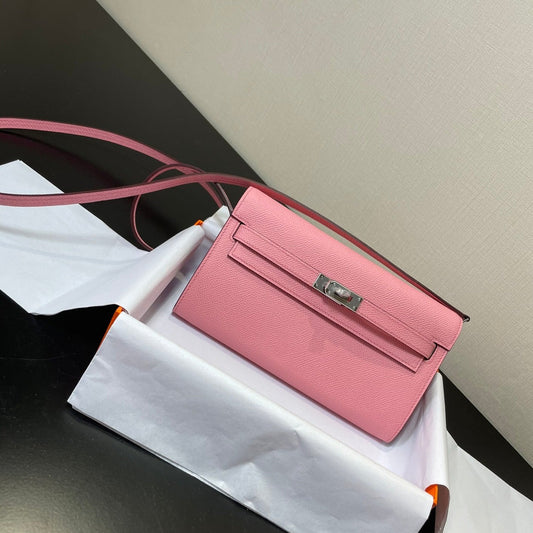 Kelly WOC 20.5 rosa Epsom herrajes plateados