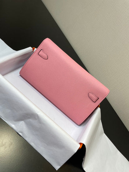 Kelly WOC 20.5 rosa Epsom herrajes plateados