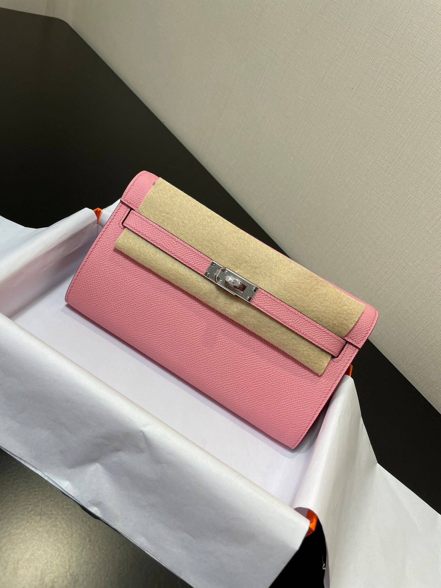 Kelly WOC 20.5 rosa Epsom herrajes plateados