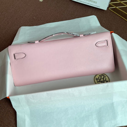 HM Kelly Cut 31cm Flamingo Swift Cuero Ghw
